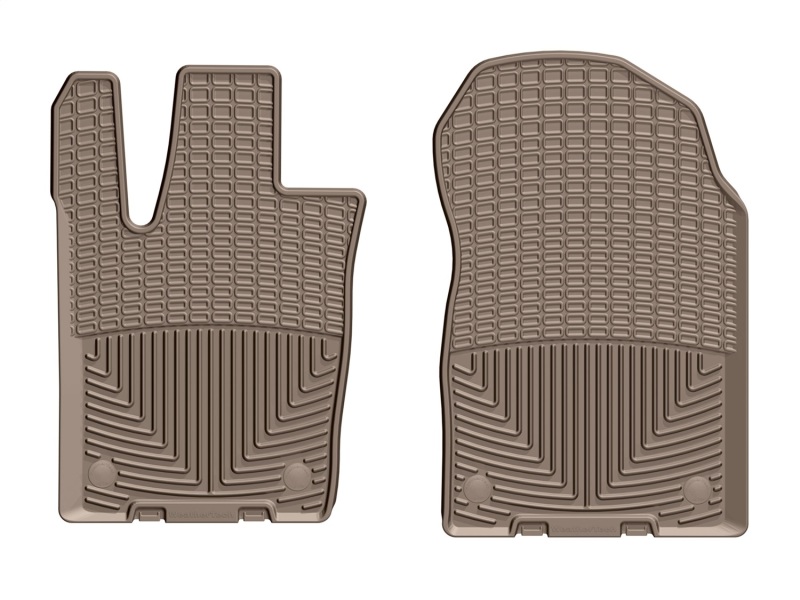 Jeep Grand Cherokee Floor Mats - Front - WeatherTech - Rubber - Tan - `16-`27
