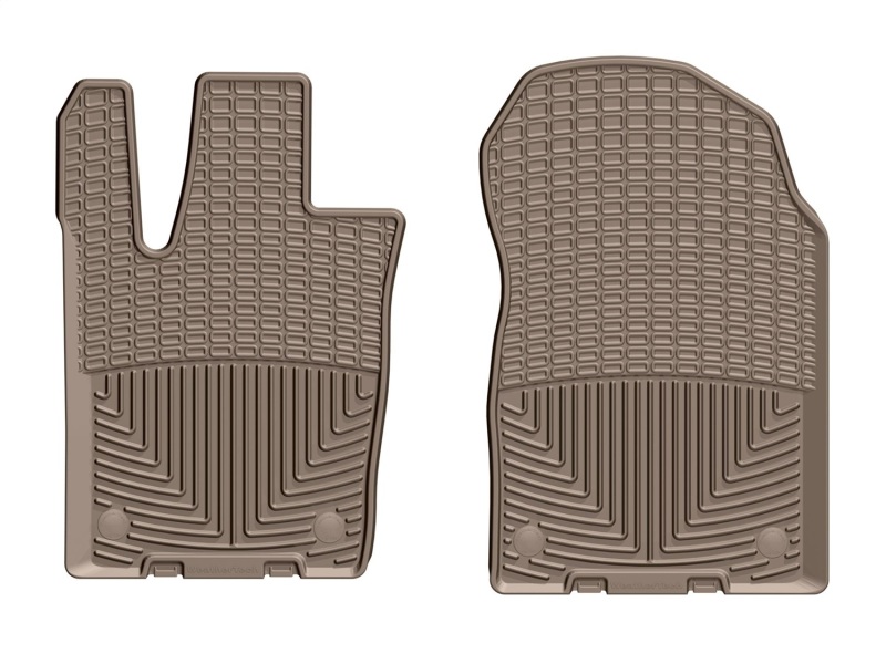 Jeep Grand Cherokee Floor Mats - Front - WeatherTech - Rubber - Tan - `16-`27