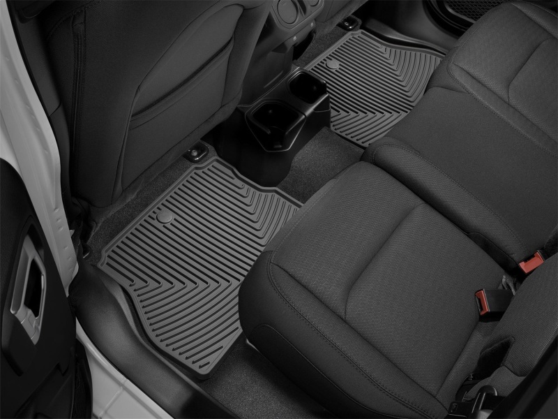 Jeep Wrangler Floor Mats - Rear - WeatherTech - Rubber - Black - `18-`27