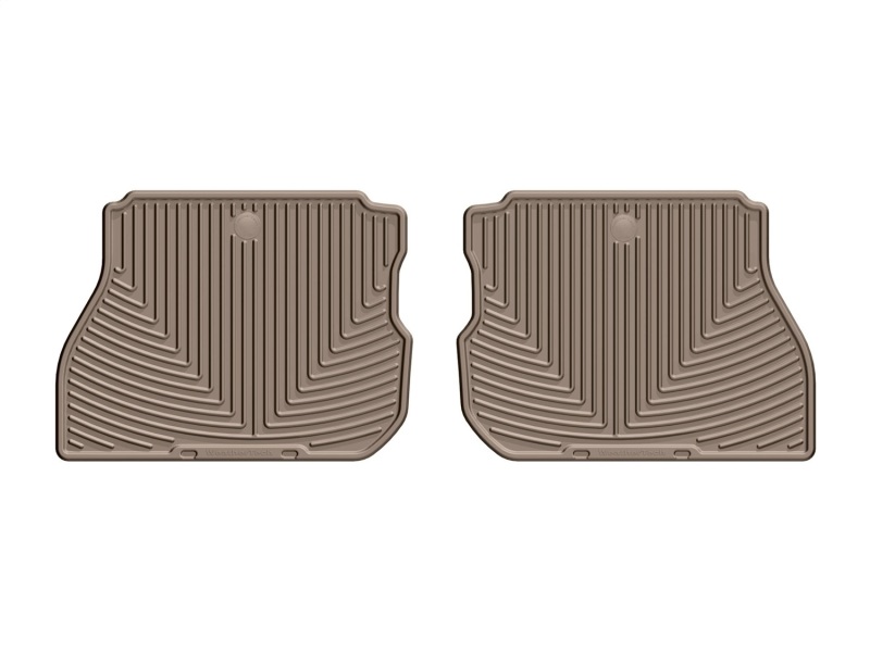 Jeep Wrangler Floor Mats - Rear - WeatherTech - All-Weather Rubber - Tan - `18-`27