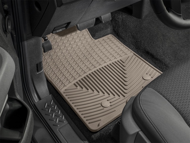 Jeep Wrangler Floor Mats - Rear - WeatherTech - All-Weather Rubber - Tan - `18-`27