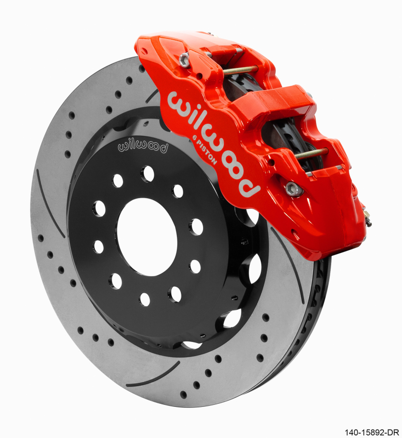 Jeep JL Brake Kit - Front - Wilwood - AERO6 - Red - `18-`25