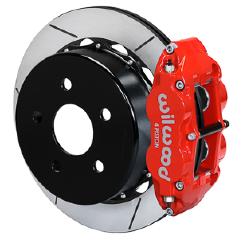 Jeep Wrangler Brake Kit - Rear - Wilwood - Superlite 4R Slotted 13.50in Rotor - Red - `07-`18