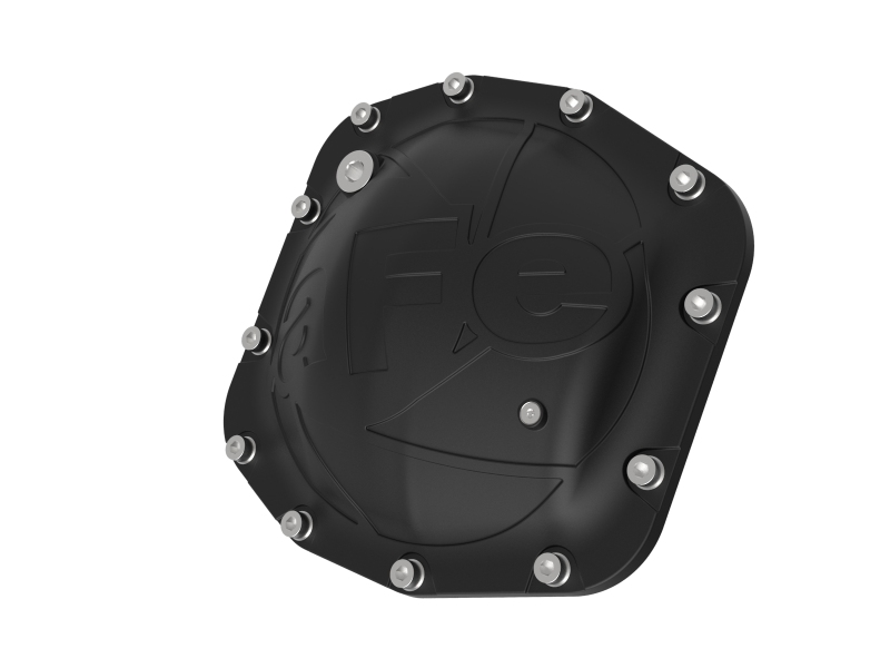 Jeep Wrangler Differential Cover - Front - aFe - Pro Series, Dana M210 - Black - `18-`25