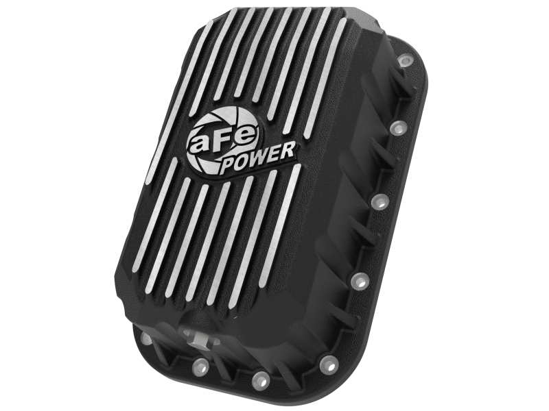 Jeep Wrangler Engine Oil Pan - aFe - Pro Series with Machined Fins - Black - `12-`18