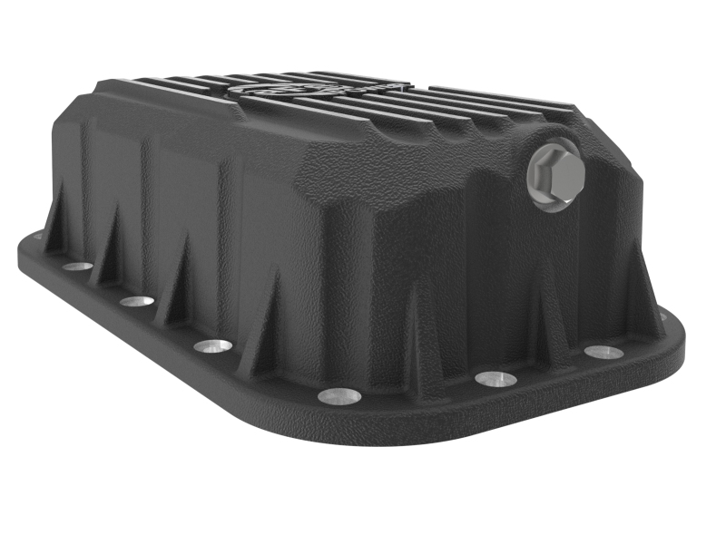 Jeep Wrangler Engine Oil Pan - aFe - Pro Series with Machined Fins - Black - `12-`18