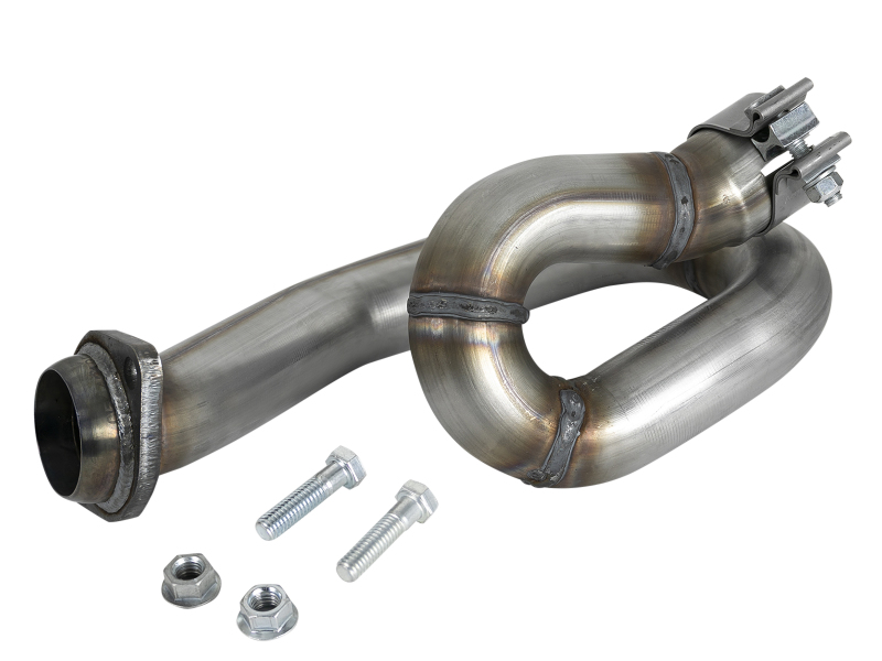 Jeep Wrangler Performance Exhaust - aFe - Twisted Steel Loop Relocation Pipe - `18-`25