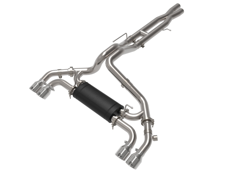 Jeep Wrangler Performance Exhaust - aFe - Vulcan Series Cat Back - Polished - `21-`25