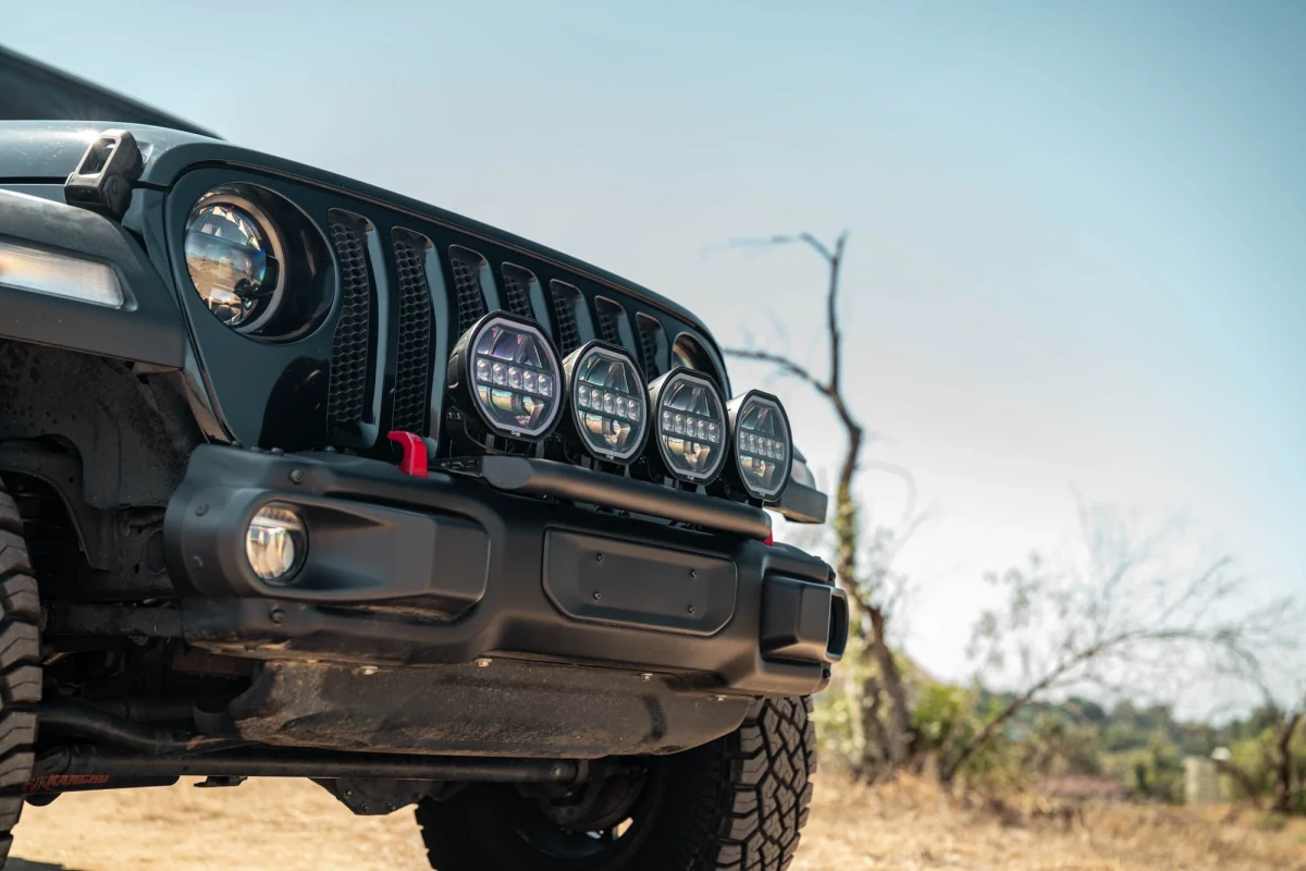 Jeep Wrangler JL Front Bumper Push Bar - For Rubicon Steel Bumper