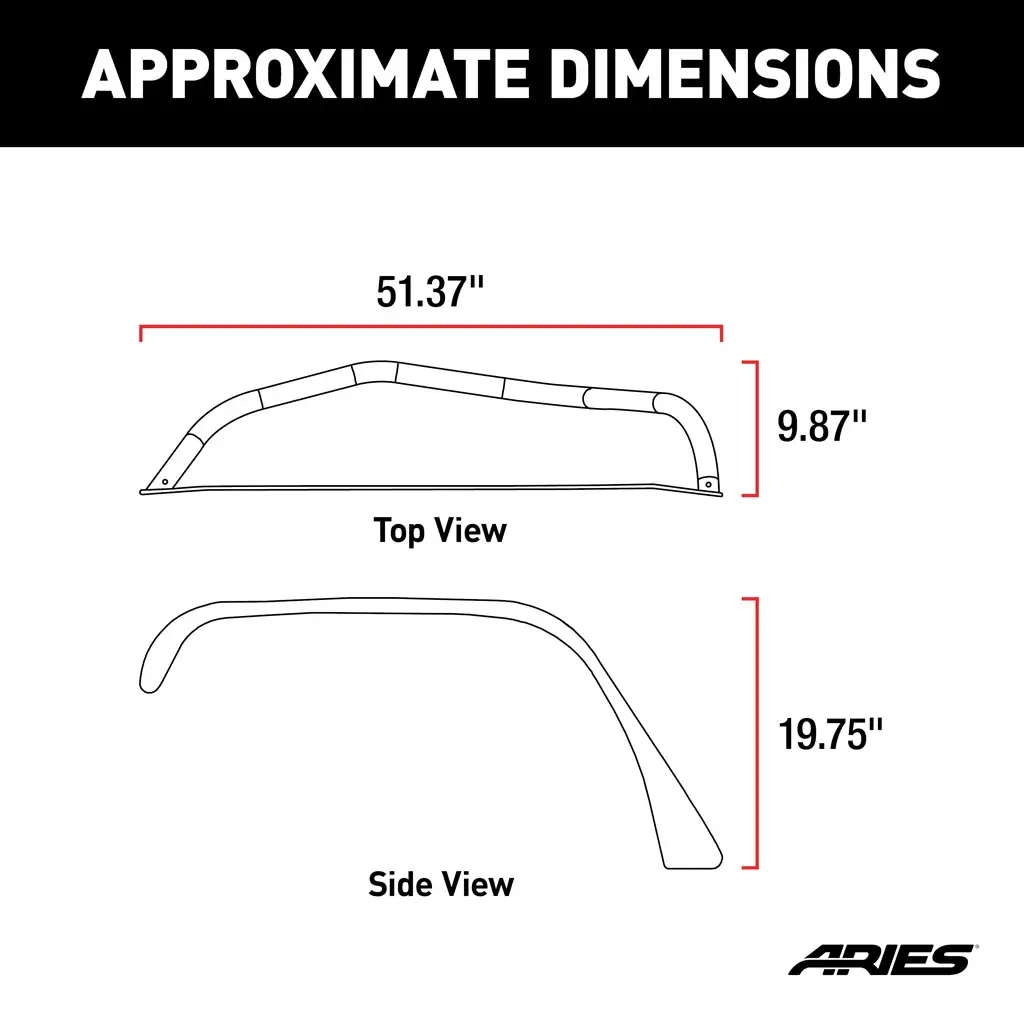 Jeep Wrangler JK Fender Flares - Front - Smooth