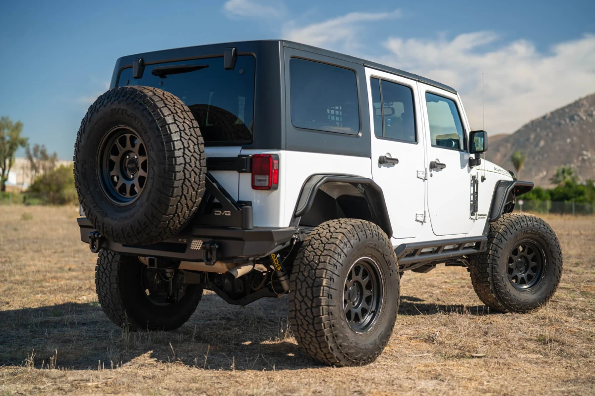 Jeep Wrangler JK Inner Fenders - Rear - DV8 Offroad - Satin Black - `07-`18