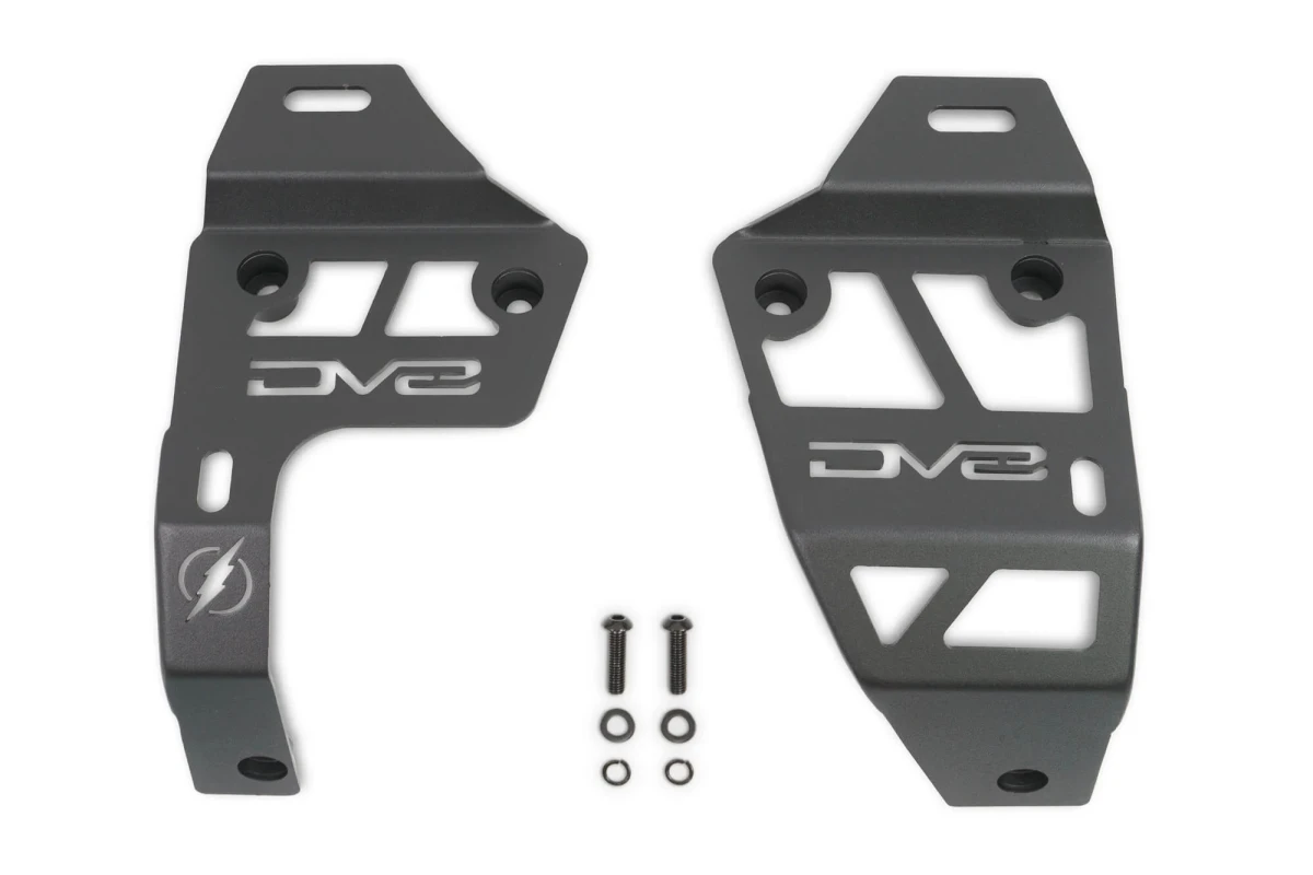 Jeep Wrangler JL Light Pod Mounts - Dual Light Pod - DV8 Offroad - 4XE - `21-`25