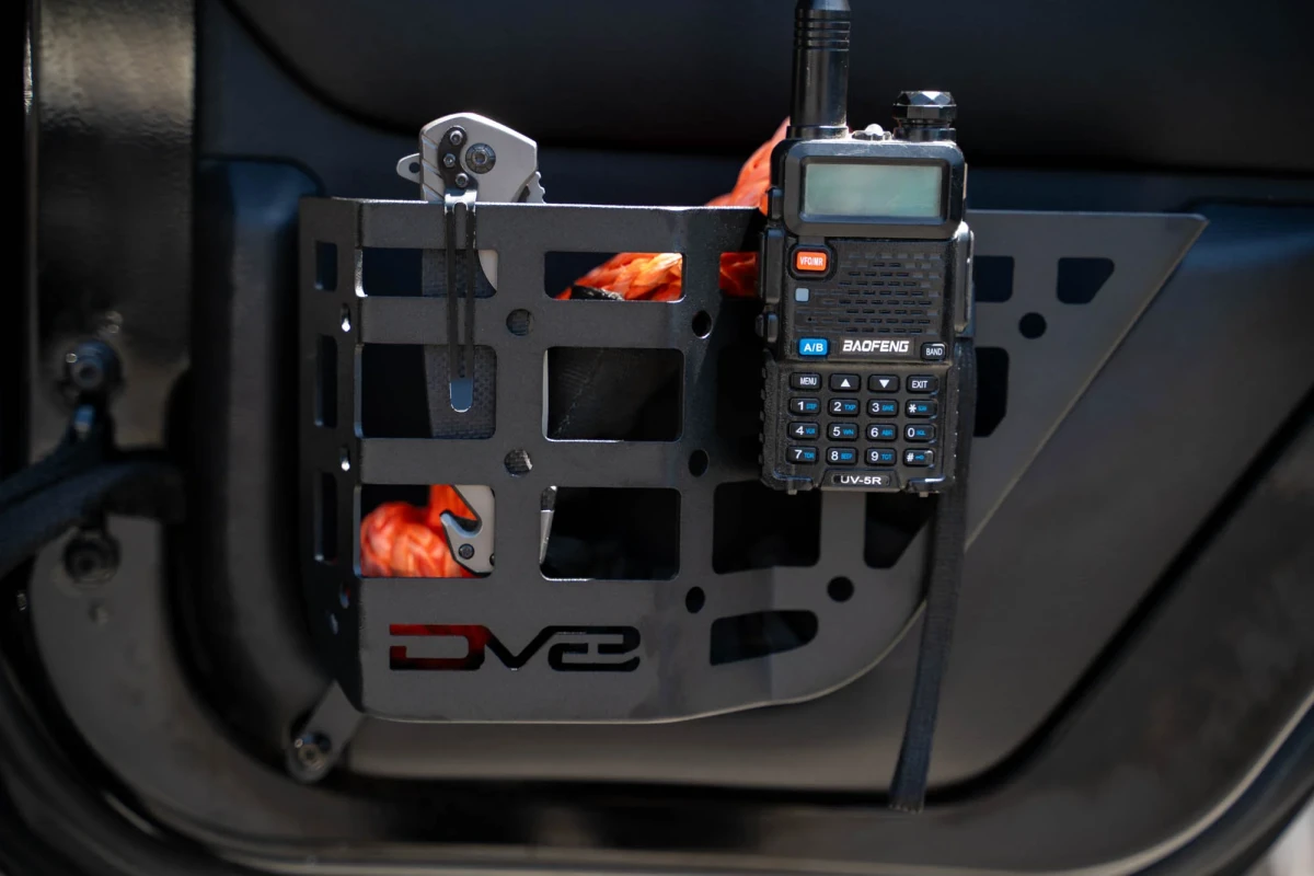 Jeep Wrangler JK Molle Panels - Rear Door - DV8 Offroad - Black - `11-`18 Jeep Wrangler JK Molle Panels - Rear Door - DV8 Offroad - Black - `11-`18