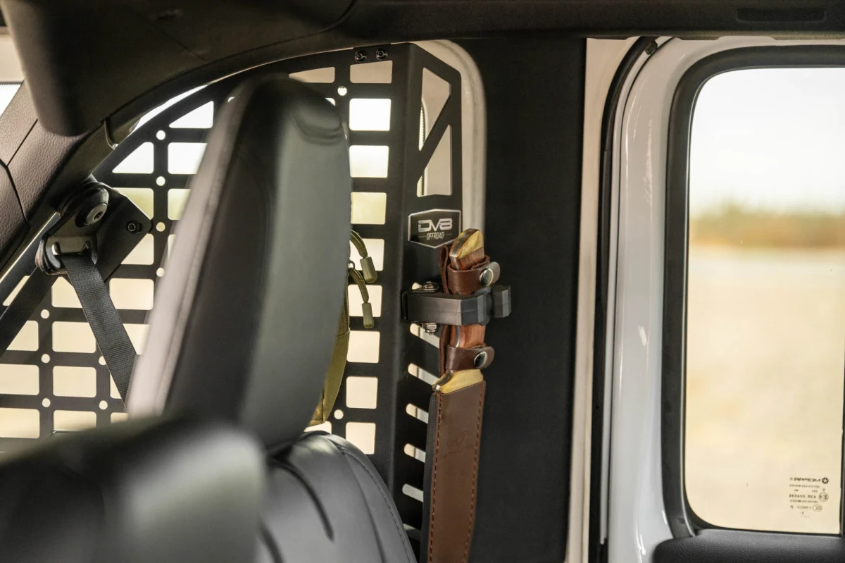 Jeep Wrangler JL Molle Panels - Rear Window - DV8 Offroad - Pocketed - `18-`25