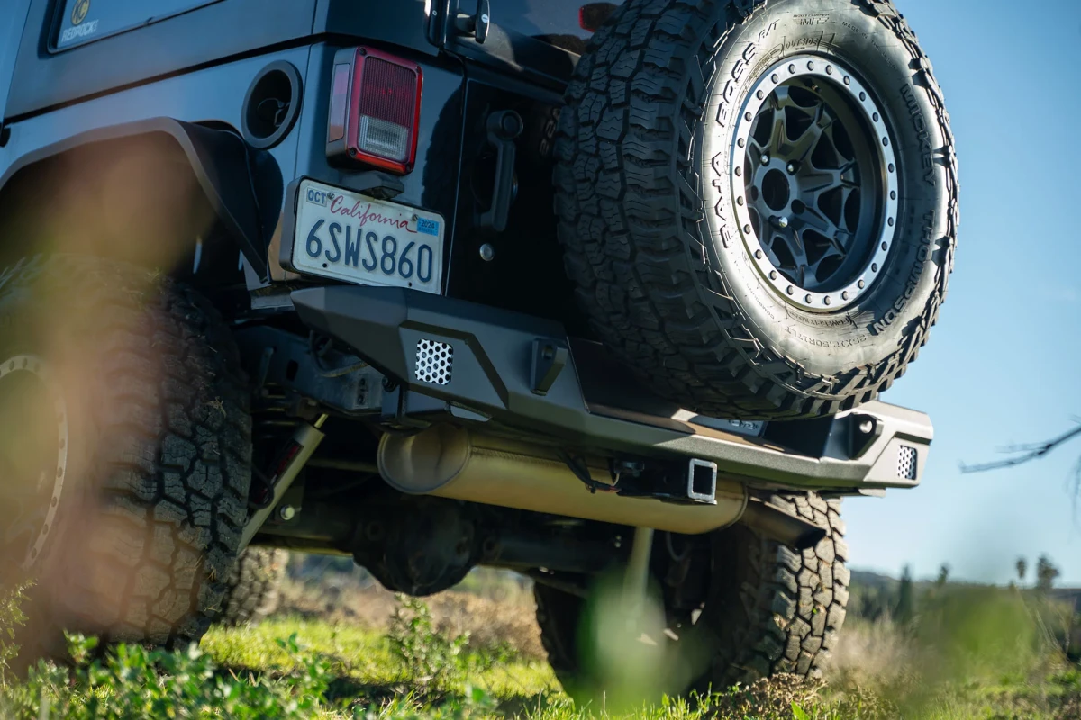 Jeep Wrangler JK Bumper - Rear - DV8 Offroad - FS-7 Seroes Mid-Width - `07-`18 Jeep Wrangler JK Bumper - Rear - DV8 Offroad - FS-7 Seroes Mid-Width - `07-`18