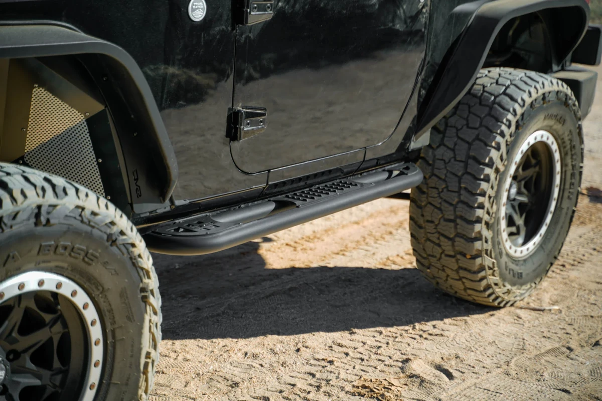 Jeep Wrangler JK Side Steps - DV8 Offroad - OE Plus - `07-`18 - 2 Door