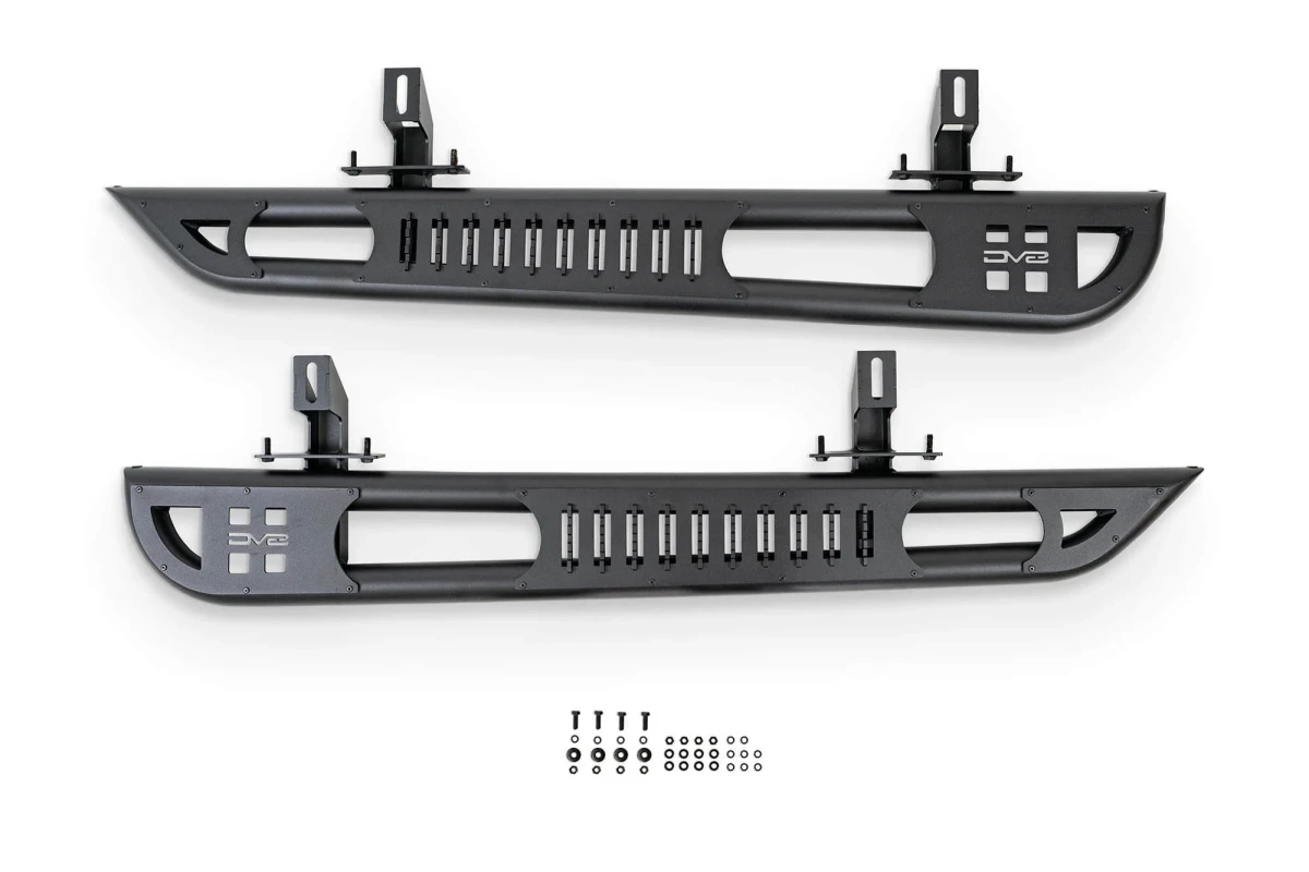Jeep Wrangler JL Rock Slider Steps - DV8 Offroad - OE Plus - 2-Door - 2018+ 