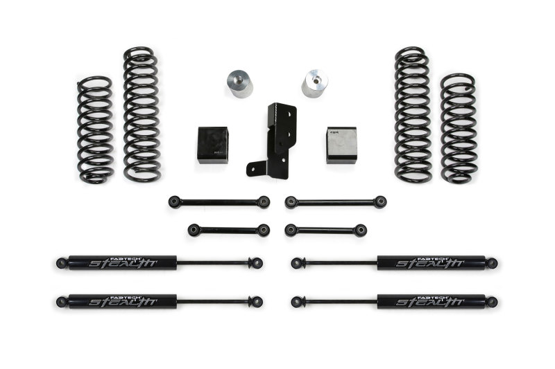 Jeep JL Suspension Lift Kit - Front + Rear - Fabtech - 3in Sport System w/Stealth - `18-`21