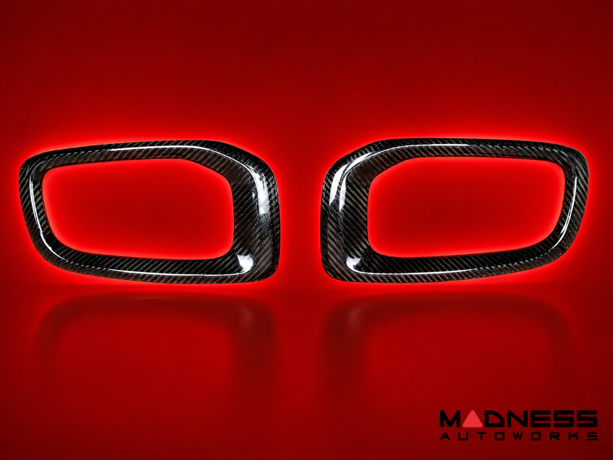 Jeep Renegade Fog Light Trim Kit - Carbon Fiber