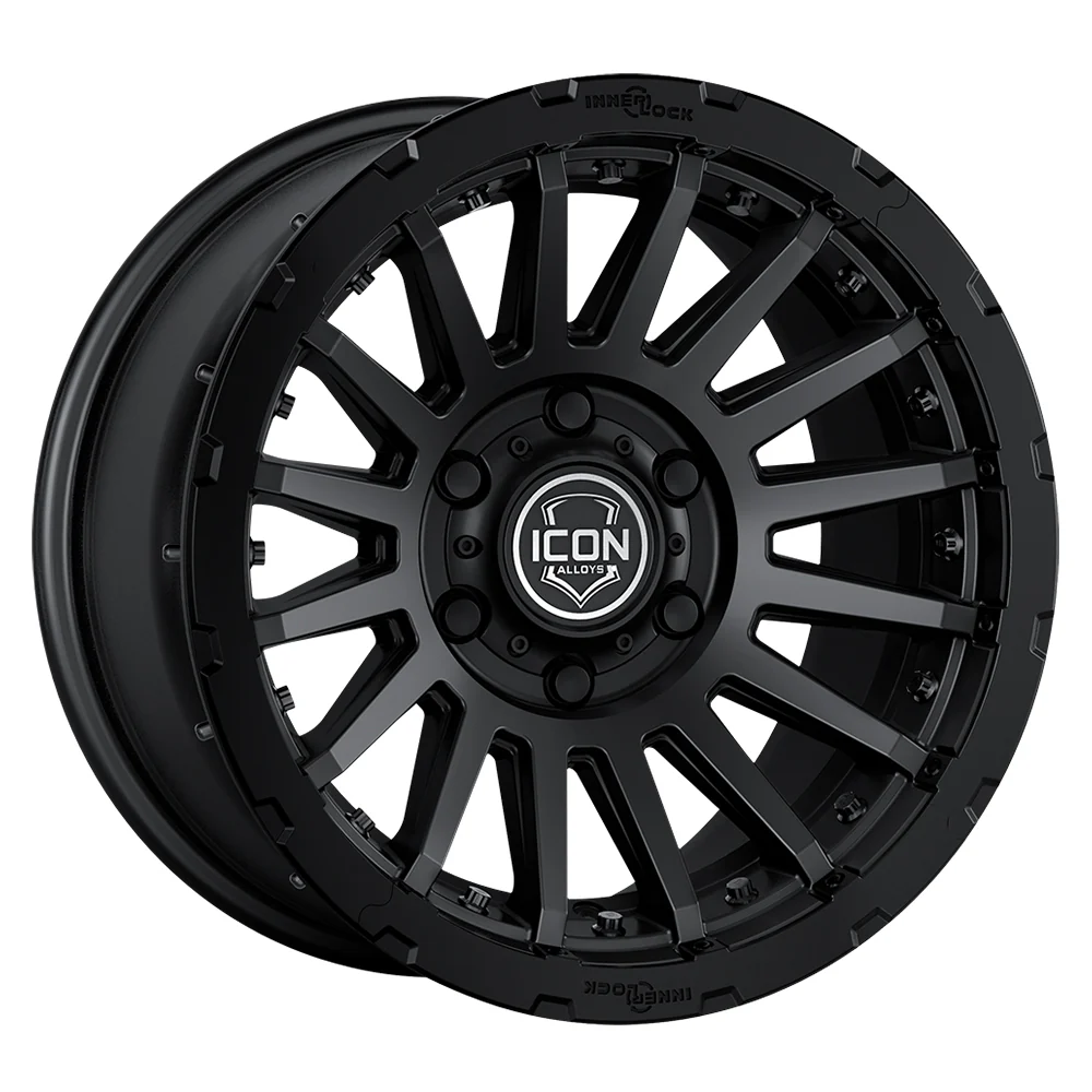 Custom Wheel - Recon - Satin Black - 18 X 9 / 6 x 5.5 / 25mm / 6" - Icon 