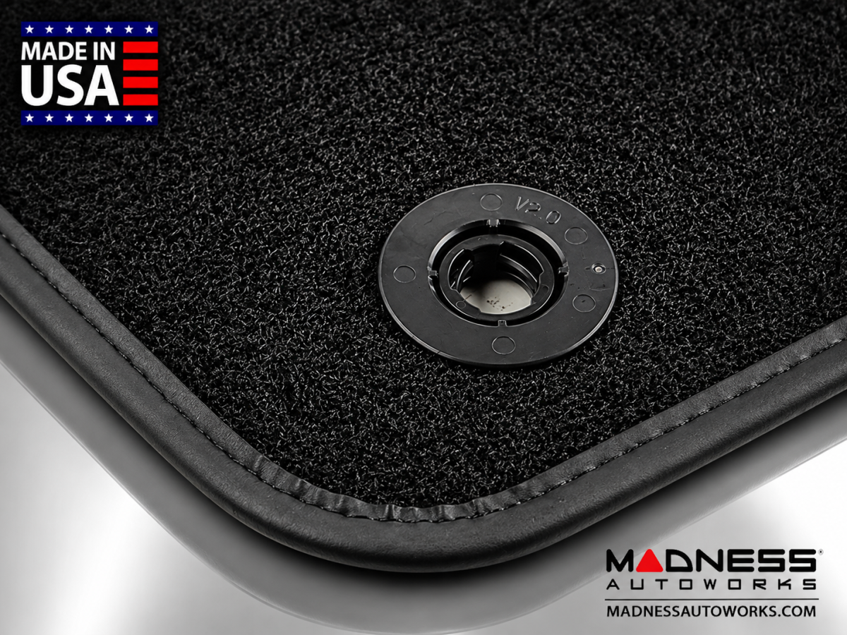 Jeep Renegade Floor Mats - Premium Carpet - LUXUS - Front + Rear Set - Black