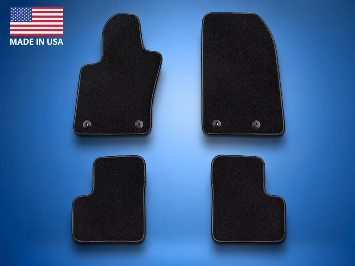Jeep Renegade Floor Mats - Premium Carpet - LUXUS - Front + Rear Set - Black Jeep Renegade Floor Mats - Premium Carpet - LUXUS - Front + Rear Set - Black