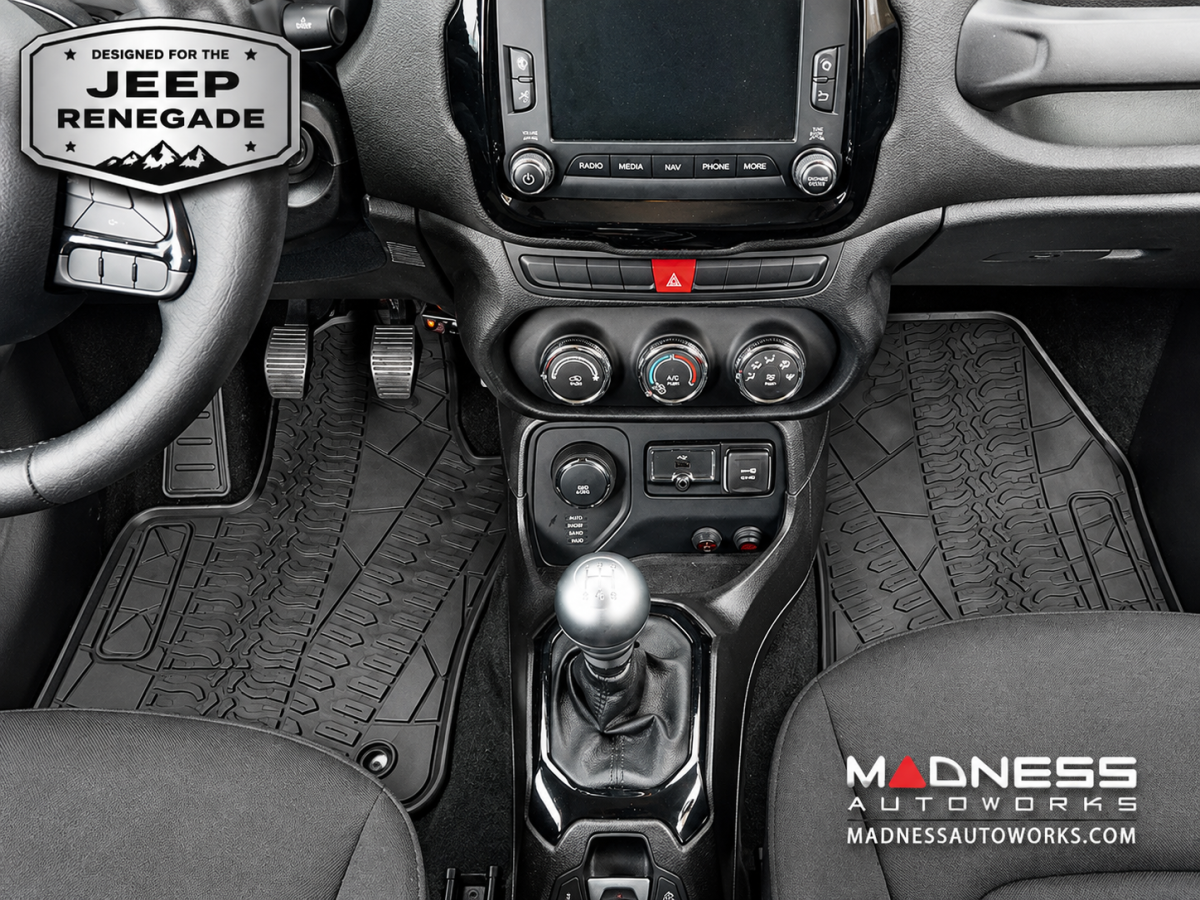 Jeep Renegade Floor Mats - All Weather Rubber - Premium Version