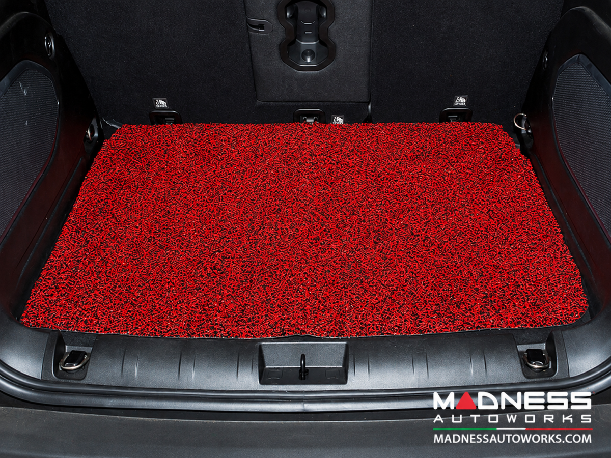 Jeep Renegade All Weather Cargo Mat - Rubber Woven Carpet - Red + Black Jeep Renegade All Weather Cargo Mat - Rubber Woven Carpet - Red + Black