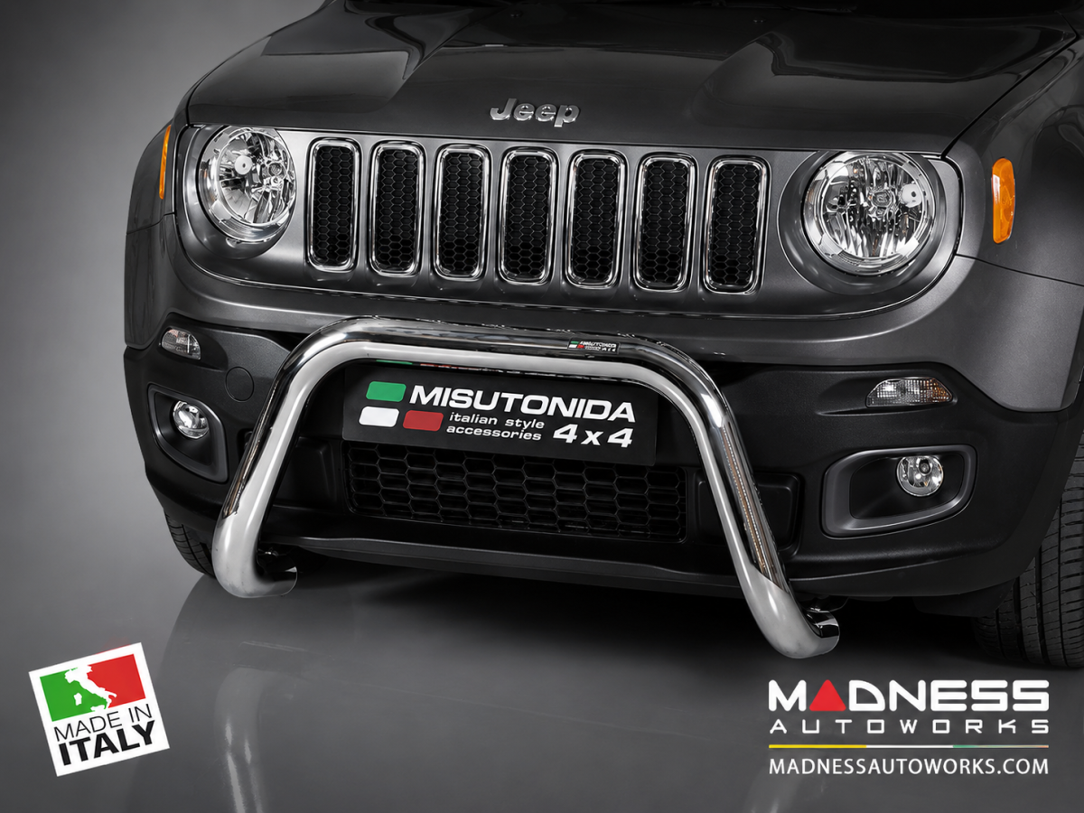 Jeep Renegade Bumper Guard - Misutonida - Front - Super Bar - Sport/ Latitude/ Limited - Pre Facelift Models Jeep Renegade Bumper Guard - Misutonida - Front - Super Bar - Sport/ Latitude/ Limited - Pre Facelift Models