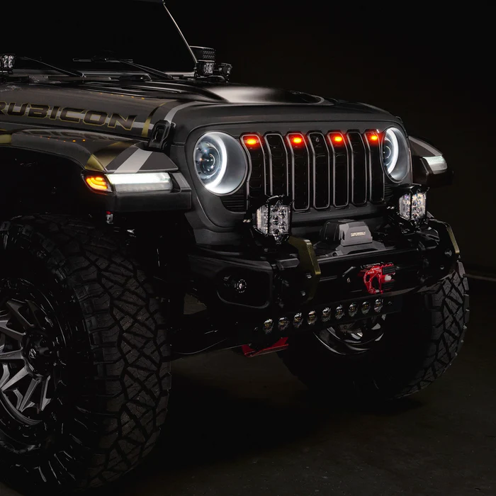 Jeep Wrangler JL Grille LED Kit - ORACLE Lighting - Pre-Runner Style - Clear - `24-`26