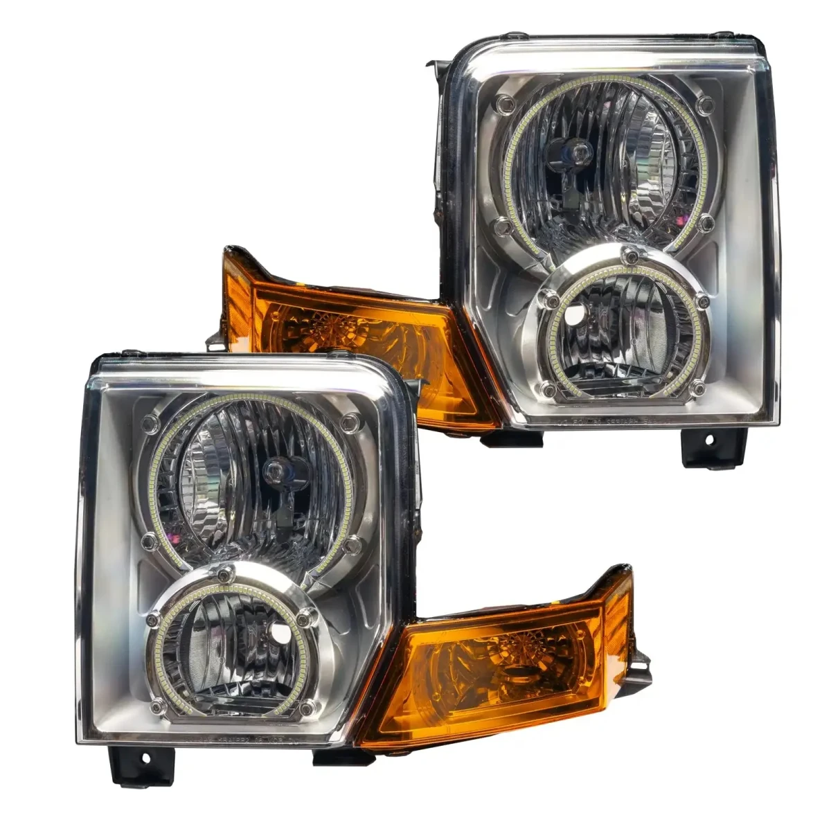 Jeep Commander Headlight Assemblies - ORACLE Lighting - SMD HL - ColorSHIFT w/ BC2 Controller - `06-`10