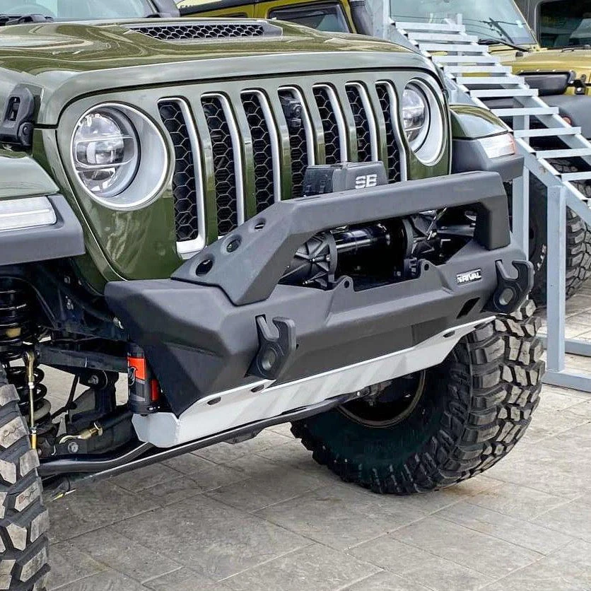 Jeep Wrangler Bumper - Front - Rival 4x4 - Aluminum - `18-`25