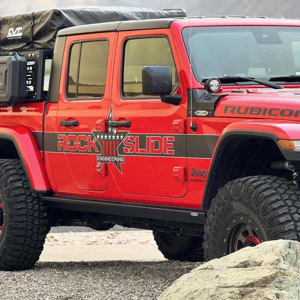 Jeep Gladiator Rock Sliders - Rock Slide Engineering - Deluxe Rock Rail - `20-`25