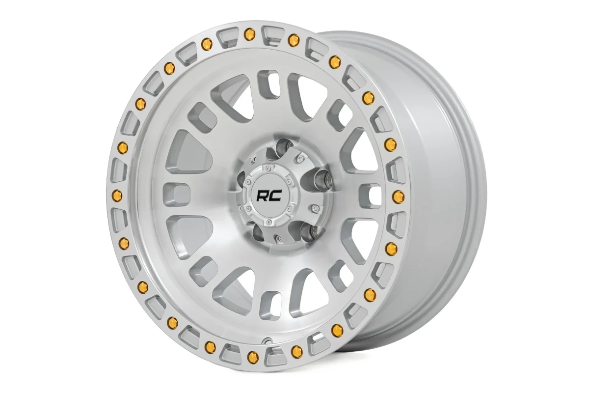 Wheel - Rough Country - 82 Series, One-Piece, 15x8, 5x4.5, -19mm - Full Machined