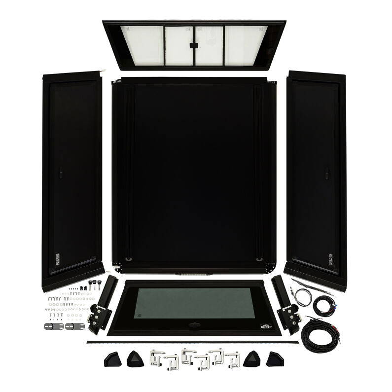 Chevrolet Colorado Truck Cap - Westin - EXP - Textured Black - Sliding Front Glass