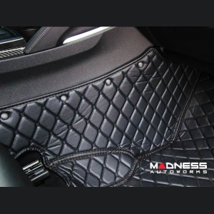 Jeep Renegade Floor Liner Set - Black w/ Black Stitching