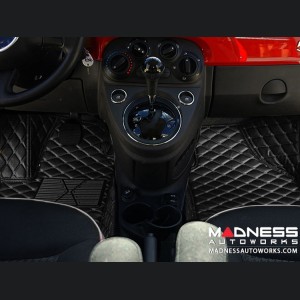 Jeep Renegade Floor Liner Set - Black w/ Black Stitching