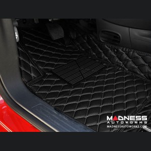 Jeep Renegade Floor Liner Set - Black w/ Black Stitching