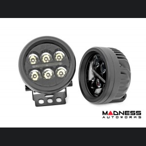 3.5-Inch Round LED Lights - Black Series - Rough Country