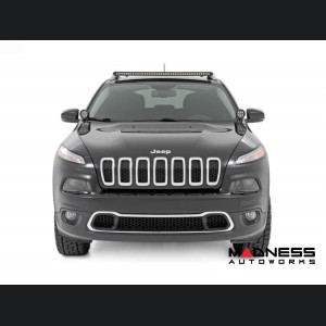 Jeep Cherokee KL LED Light Kit - Roof Mount - 40in Single Row - Black