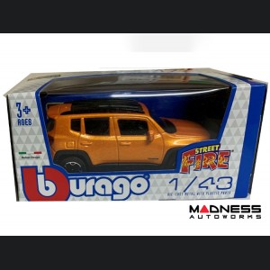 Jeep Renegade Die Cast Model - 1:43 Scale - Orange