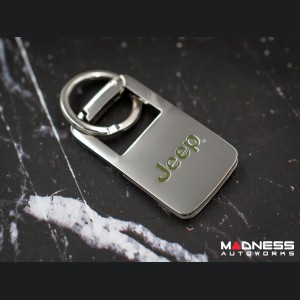 Jeep Keychain - Stainless Clip w/ Jeep Logo