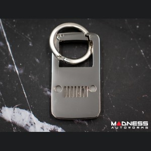 Jeep Keychain - Stainless Clip w/ Jeep Logo