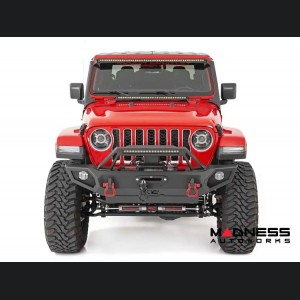 Jeep Gladiator JT Lighting Upgrade - 50in Windshield Mount - Black Series w/ White DRL - Dual Row LED