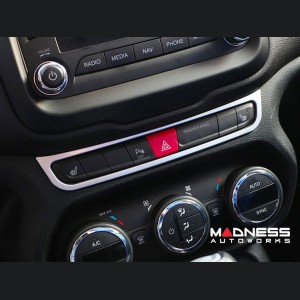 Jeep Renegade A/C Control Trim - Silver - Pre Facelift