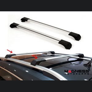 Jeep Renegade Roof Rack Cross Bars - for models w/ factory roof rails - Silver - Fly Bar