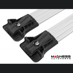 Jeep Renegade Roof Rack Cross Bars - for models w/ factory roof rails - Silver