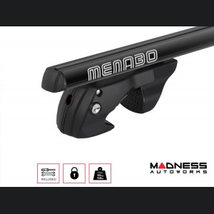 Jeep Renegade Roof Rack Cross Bars - for models w/ factory roof rails - Black