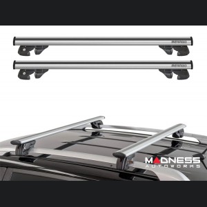 Jeep Renegade Roof Rack Cross Bars - for models w/ factory roof rails - Silver