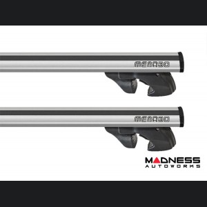 Jeep Renegade Roof Rack Cross Bars - for models w/ factory roof rails - Silver